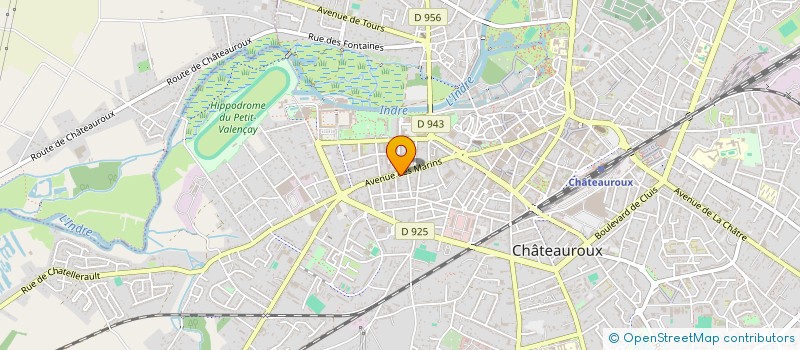 localisation de l'entreprise MADAME LAURENCE PHILIPPON à CHATEAUROUX