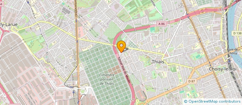 localisation de l'entreprise MADAME LAURENCE PIERRE  THIAIS