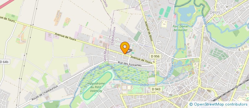 localisation de l'entreprise MADAME LAURENCE PINOT à CHATEAUROUX