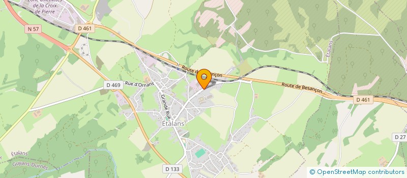 localisation de l'entreprise MADAME LAURENCE PINTRE  ETALANS