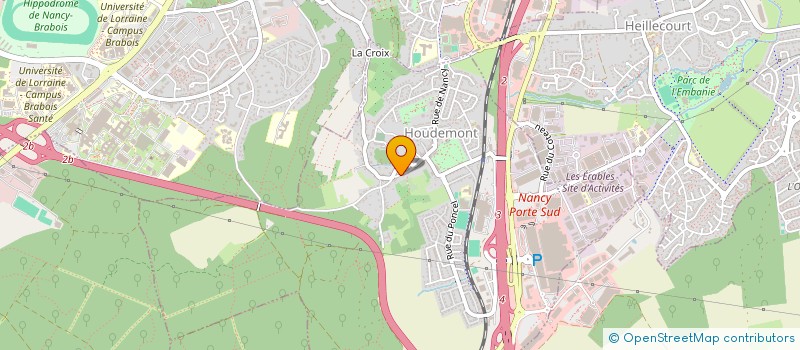 localisation de l'entreprise MADAME LAURENCE PITAUD  HOUDEMONT