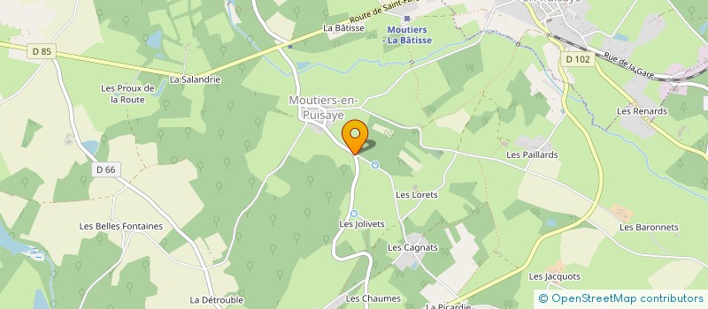 localisation de l'entreprise MADAME LAURENCE PIVIN à MOUTIERS-EN-PUISAYE