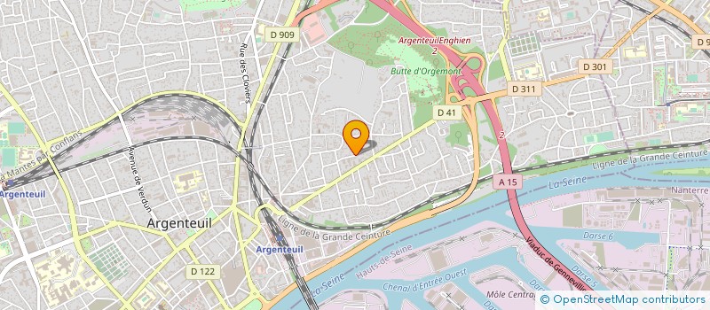 localisation de l'entreprise MADAME LAURENCE POILFOULOT  ARGENTEUIL