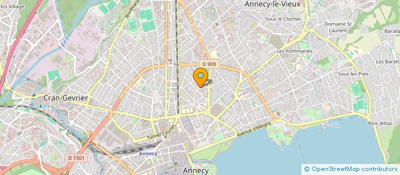 localisation de l'entreprise MADAME LAURENCE POINT  ANNECY