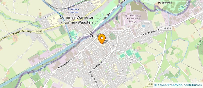 localisation de l'entreprise MADAME LAURENCE POLLET  COMINES