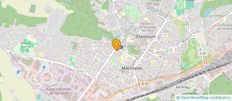 localisation de l'entreprise MADAME LAURENCE POULAIN  MAUREPAS