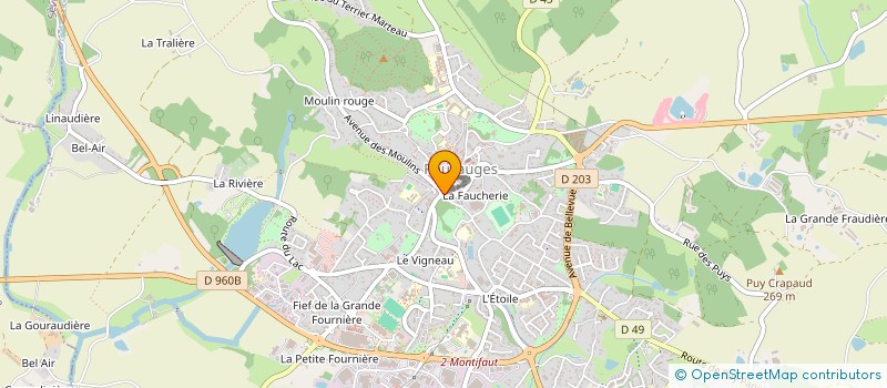 localisation de l'entreprise MADAME LAURENCE POUPARD  POUZAUGES