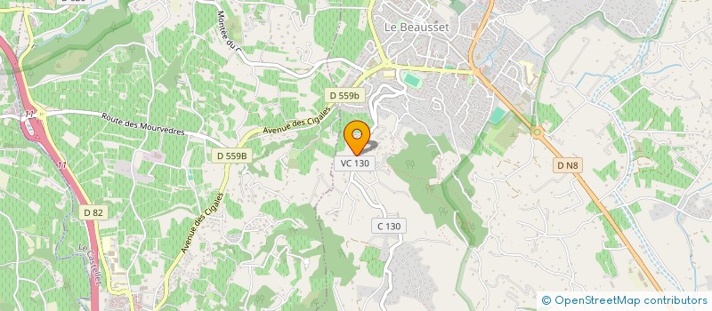 localisation de l'entreprise MADAME LAURENCE POUSSINE  LE BEAUSSET