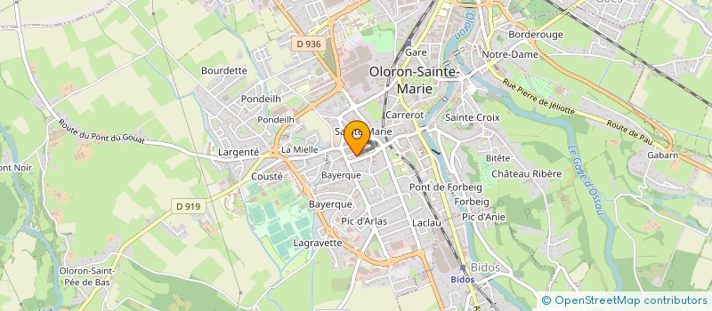 localisation de l'entreprise MADAME LAURENCE POYER  OLORON-SAINTE-MARIE