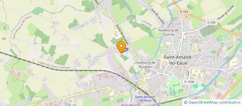 localisation de l'entreprise MADAME LAURENCE PREVOST DEBAISIEUX  SAINT-AMAND-LES-EAUX