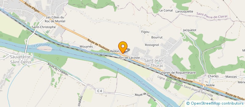 localisation de l'entreprise MADAME LAURENCE PROUZET  SAINT-JEAN-DE-THURAC