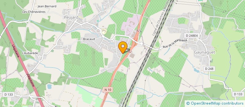 localisation de l'entreprise MADAME LAURENCE PUGET  PEUJARD