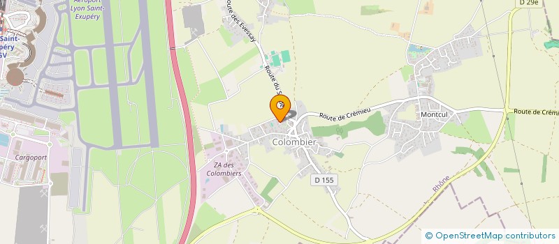 localisation de l'entreprise MADAME LAURENCE RABAGNY  COLOMBIER-SAUGNIEU