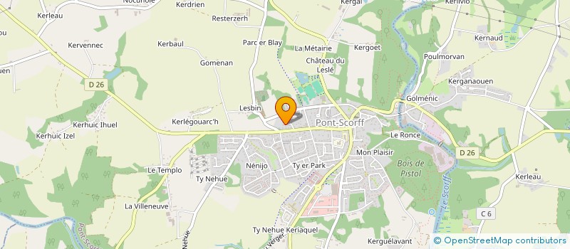 localisation de l'entreprise MADAME LAURENCE RABILLER  PONT-SCORFF