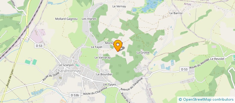 localisation de l'entreprise MADAME LAURENCE RAUX à CHARANTONNAY