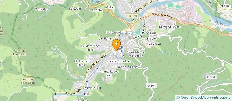 localisation de l'entreprise MADAME LAURENCE RAVAUD à LE CHEYLARD
