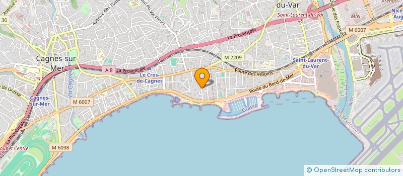 localisation de l'entreprise MADAME LAURENCE REARD à CAGNES-SUR-MER