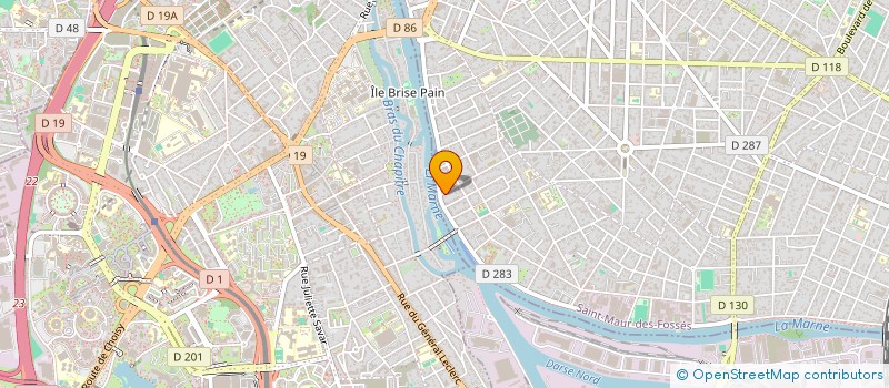 localisation de l'entreprise MADAME LAURENCE REBUT  SAINT-MAUR-DES-FOSSES