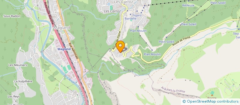 localisation de l'entreprise MADAME LAURENCE REGGIORI  ARACHES-LA-FRASSE