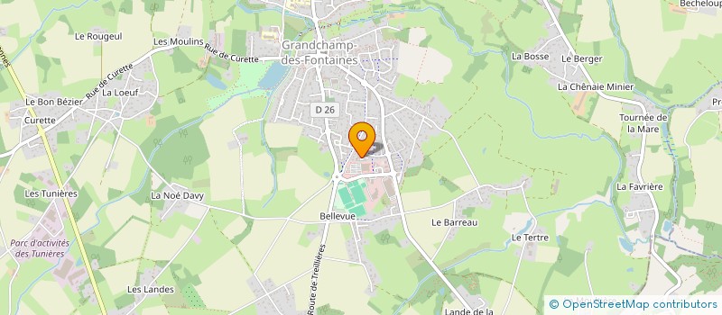 localisation de l'entreprise MADAME LAURENCE RENNESON à GRANDCHAMP-DES-FONTAINES
