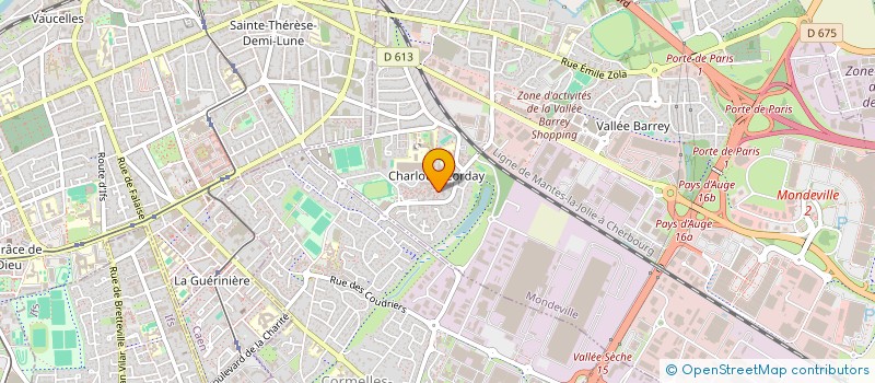 localisation de l'entreprise MADAME LAURENCE RIBAY  MONDEVILLE