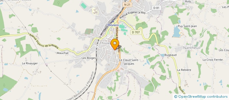 localisation de l'entreprise MADAME LAURENCE RIBES  THIVIERS