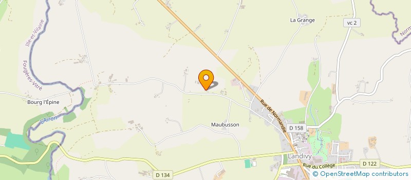 localisation de l'entreprise MADAME LAURENCE RIBOT  LANDIVY