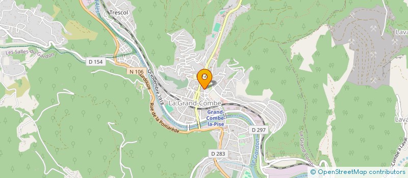 localisation de l'entreprise MADAME LAURENCE RICCI  LA GRAND-COMBE