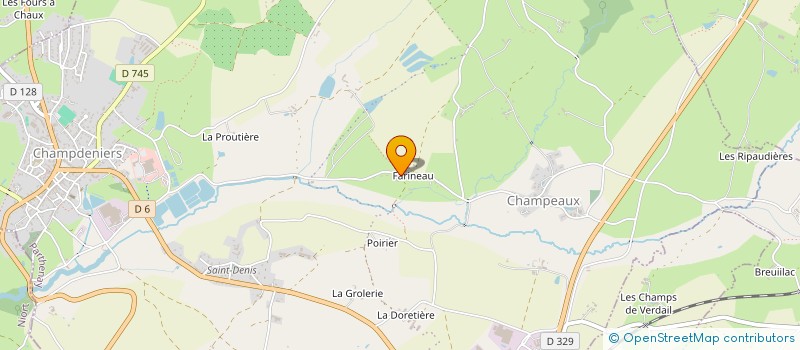 localisation de l'entreprise MADAME LAURENCE RIMBAUD  CHAMPDENIERS