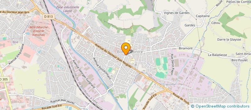 localisation de l'entreprise MADAME LAURENCE RIVIER  BON-ENCONTRE