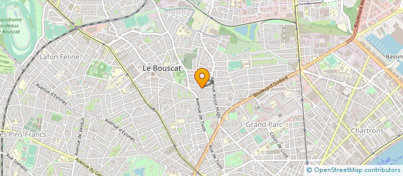 localisation de l'entreprise MADAME LAURENCE RIZOUD à LE BOUSCAT