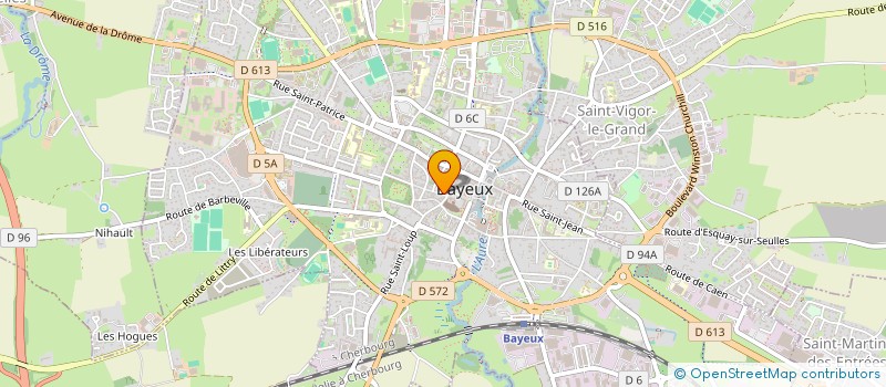 localisation de l'entreprise MADAME LAURENCE ROBINE  BAYEUX