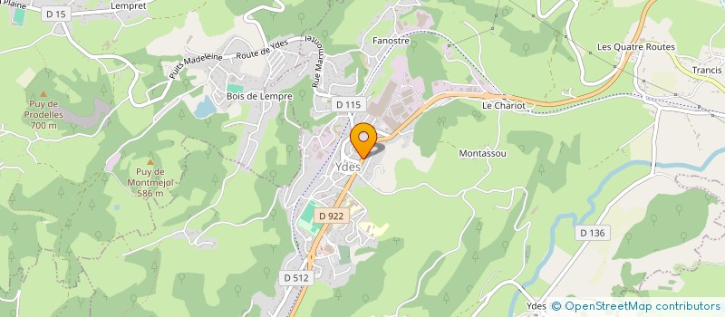 localisation de l'entreprise MADAME LAURENCE RODDE  YDES