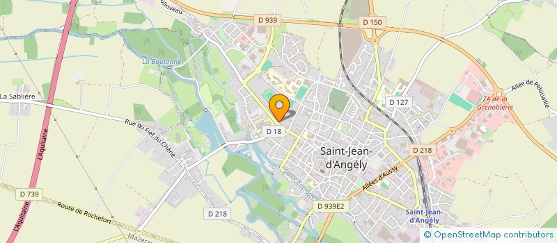 localisation de l'entreprise MADAME LAURENCE RODIER  SAINT-JEAN-D'ANGELY