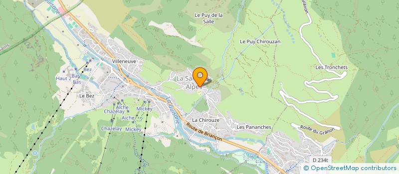 localisation de l'entreprise MADAME LAURENCE ROSCOET à LA SALLE-LES-ALPES