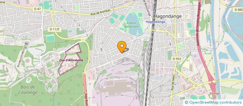 localisation de l'entreprise MADAME LAURENCE ROSSINI  HAGONDANGE