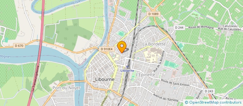localisation de l'entreprise MADAME LAURENCE ROUEDE à LIBOURNE