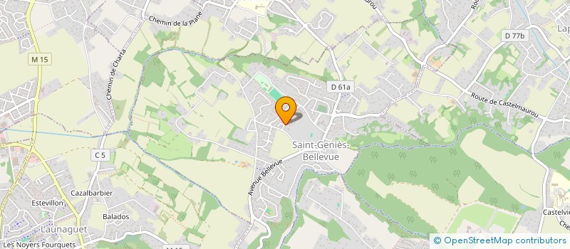 localisation de l'entreprise MADAME LAURENCE ROUMAT  SAINT-GENIES-BELLEVUE