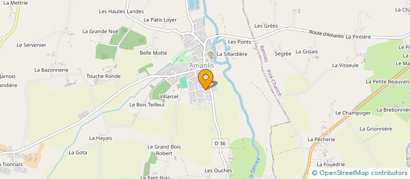 localisation de l'entreprise MADAME LAURENCE ROUSSEAU  AMANLIS