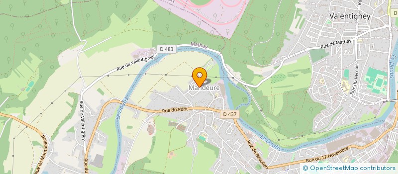 localisation de l'entreprise MADAME LAURENCE ROUSSEY  MANDEURE