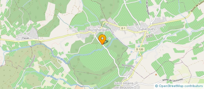 localisation de l'entreprise MADAME LAURENCE ROUVIERE  BUZIGNARGUES