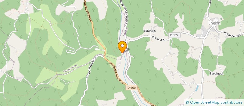 localisation de l'entreprise MADAME LAURENCE ROUX  GOUJOUNAC