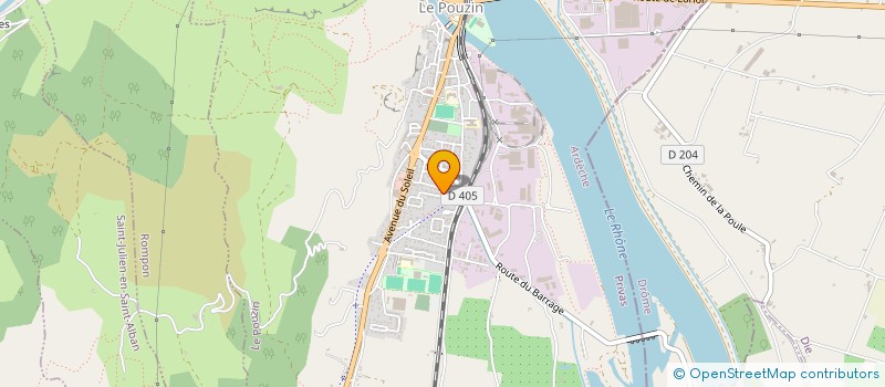 localisation de l'entreprise MADAME LAURENCE ROYANNE  LE POUZIN