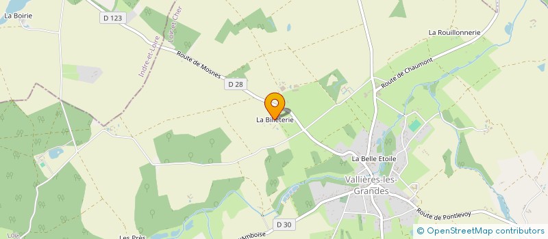 localisation de l'entreprise MADAME LAURENCE ROZE à VALLIERES-LES-GRANDES
