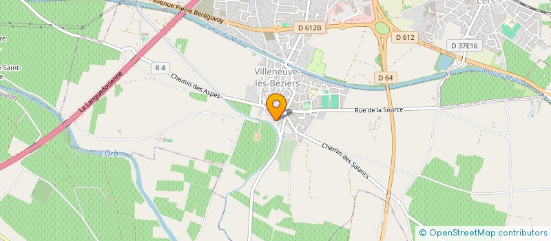 localisation de l'entreprise MADAME LAURENCE RUA à VILLENEUVE-LES-BEZIERS