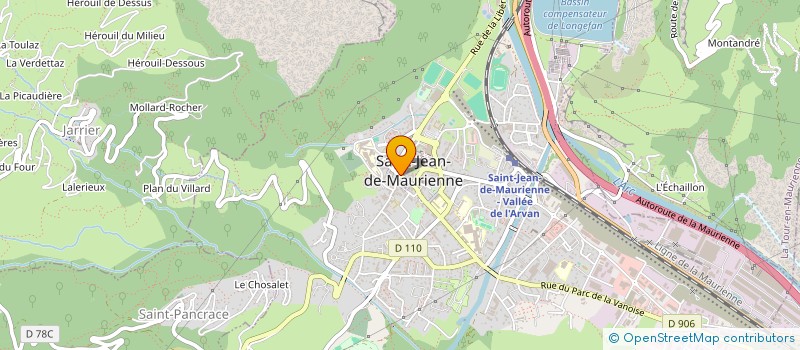 localisation de l'entreprise MADAME LAURENCE RUSMIGO  SAINT-JEAN-DE-MAURIENNE