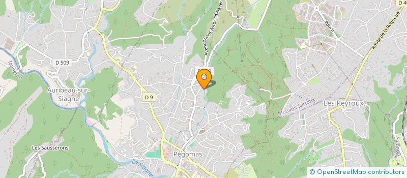 localisation de l'entreprise MADAME LAURENCE SAVARY  PEGOMAS