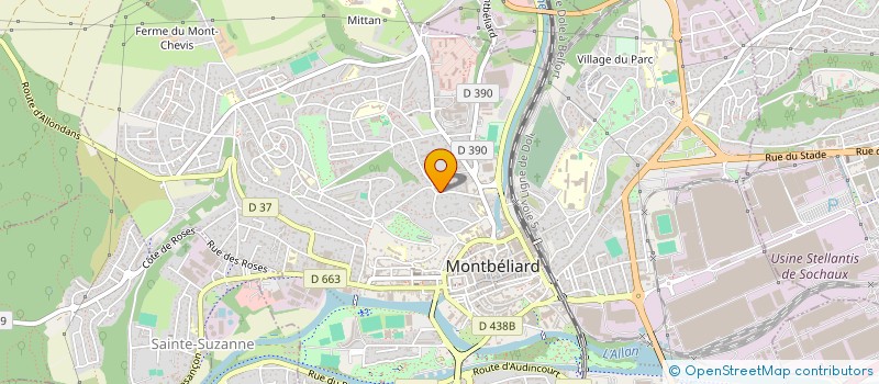 localisation de l'entreprise MADAME LAURENCE SCARLATELLA à MONTBELIARD