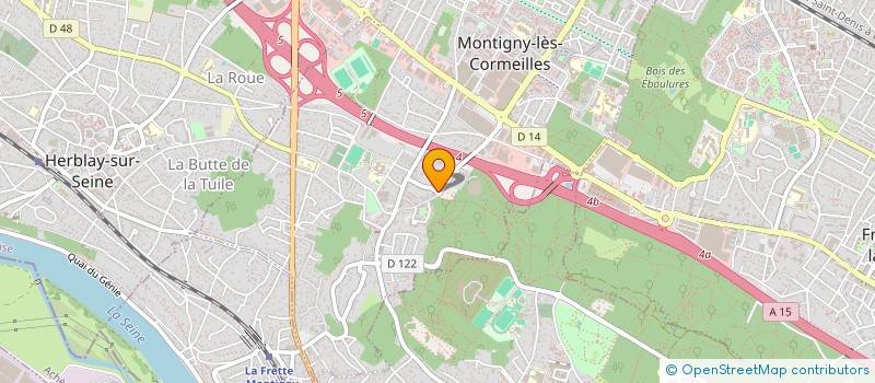 localisation de l'entreprise MADAME LAURENCE SECQ  MONTIGNY-LES-CORMEILLES