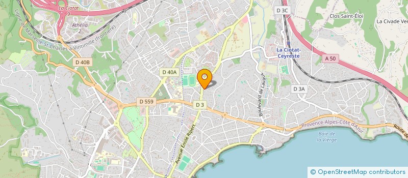 localisation de l'entreprise MADAME LAURENCE SERRIES  LA CIOTAT